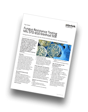 MIL-STD 810 Fungus Testing Method 508 | Fact Sheet